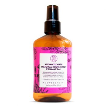 Aromatizante Natural Equilibrio Primaveral – Lavanda, Melisa y Geranio 250 ml.