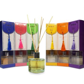 Reed difusor Krishna de varillas de madera, colección Zen, 80 ml.