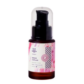 Sérum Capilar Brillo y Reparación, Argán y Coco, 30 ml.