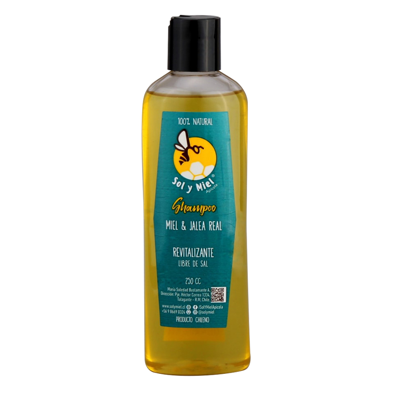 Shampoo Miel Y Jalea Real 250 Ml Nenúfar Eco Market® 3904