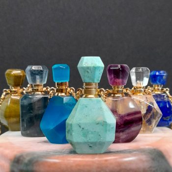 Botella difusor de piedra 100% natural colgante - diseño botella